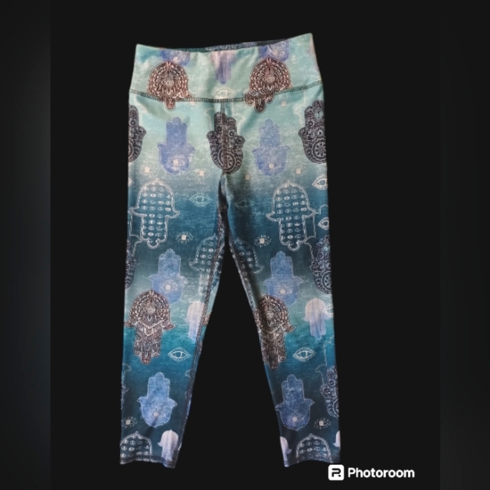 Evolution & Creation Hamsa Yoga Pants Leggings Medium - Picture 8 of 8